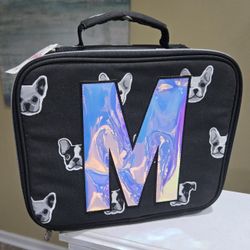 🎀BRAND NEW LARGE JUSTICE INSULATED LUNCH TOTE INITIAL M