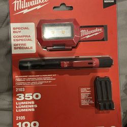 Milwaukee  Head Lamp  Plus Flashlight 