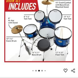 Mendini by Cecilio Kids Drum Set