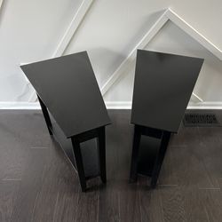 Black End Side Tables - Wedge 