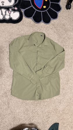 Olive Green Dress Shirt XL