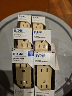 Receptacle new in box $6.00 for the 6 of them