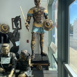 Metal Roman Warrior Statue #1