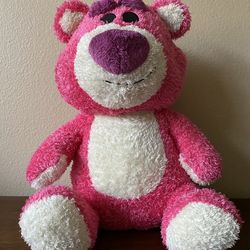 🐻 New w/o Tag Disney Pixar Lotso Weighted Plush Toy Story 3 Stuffed Animal 14" Removable Beanbag