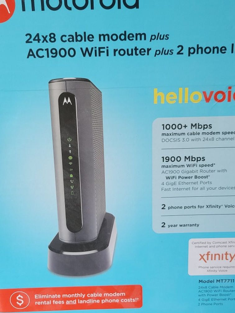 Motorola Cable Modem Wi-Fi Router