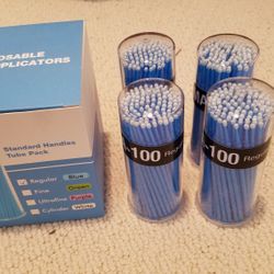 Lot Of 10  Disposable Microbrush Applicators Blue