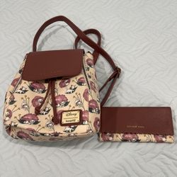 Disney Aristocats Loungefly knapsack with matching wallet 