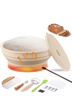 Sourdough starter kit with warmer