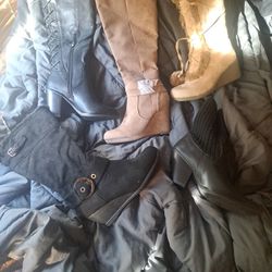5 Pairs Womans Boots Sizes 7.5-8