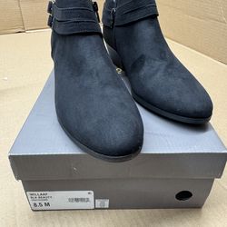 Style & Co Women’s Black Suede Ankle Boots