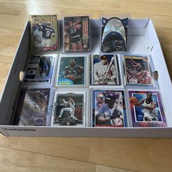 SPORT CARD COLLECTION.  ALL IN PLASTIC CASES.  11 TOTAL.  2 HOLOGRAMS.  BEST OFFER FOR ALL. 🏀⚾️🏀⚾️