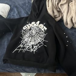 spider hoodie L