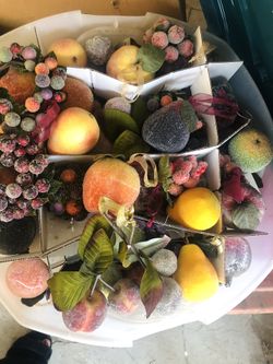 Box of Fruit decorations $20 for all