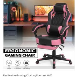 Computer Chair/Gamer Chair PINK /GREY