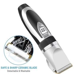 Dog Clippers,Low Noise Pet Clippers, Electric USB Rechargeable Dog Trimmers Clippers,Professional Heavy Duty Cordless Dog Grooming Clippers Kit for Sm