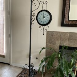Clock On Stand $50
