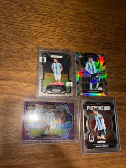 Lionel Messi Prizm Card Lot (4)