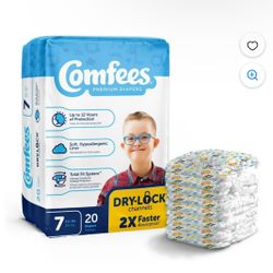 Comfee Size 7 Diapers
