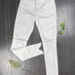 White Ripped Jeans