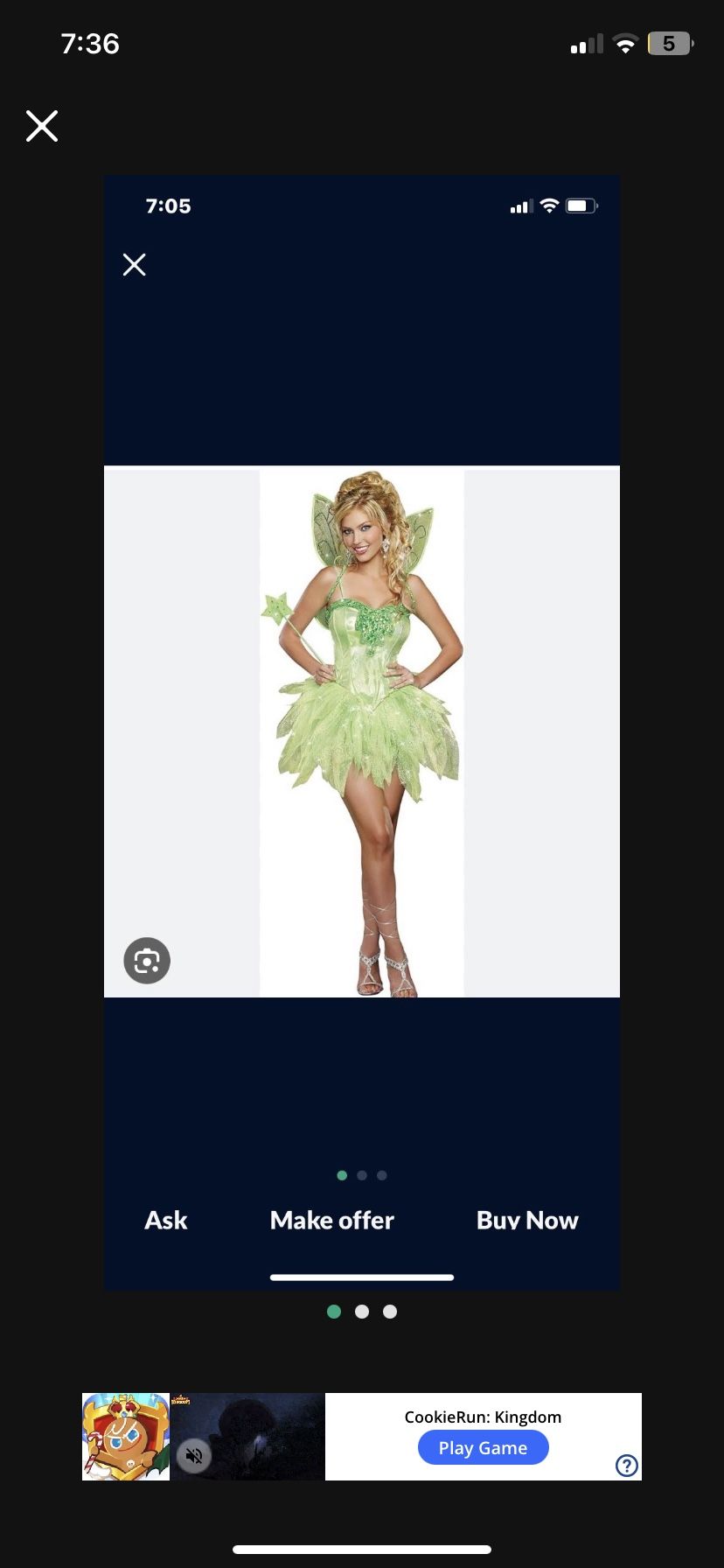 Adult Tinker Bell Costume