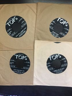 4 “. Tops” 45 rpm records