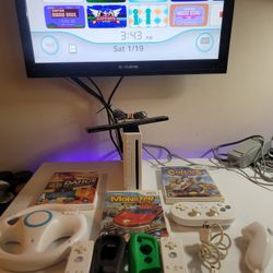 Nintendo Wii Full System With Games !!!!