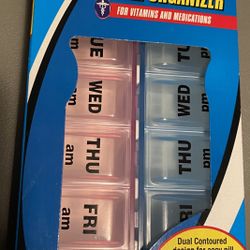 Care One Pill Organizer For Personal Medications Vitamins 