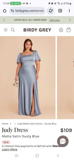 Dusty Blue Bridesmaid Dress