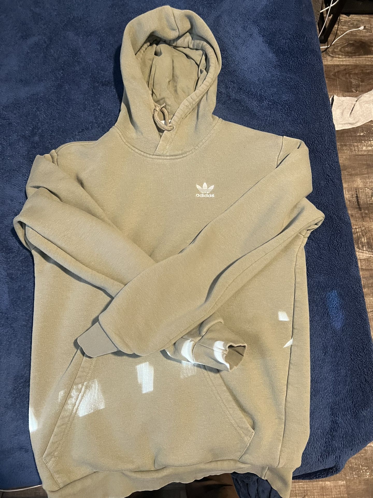 Olive green adidas hoodie
