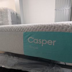 Casper Snow Hybrid – Queen Mattress 12” – Clean/Sanitized