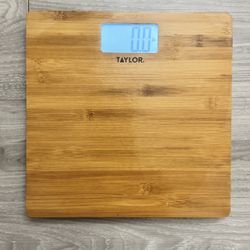 Taylor Digital Bamboo Bathroom Scale