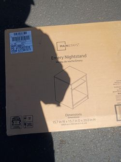 2 Mainstays emery nightstand