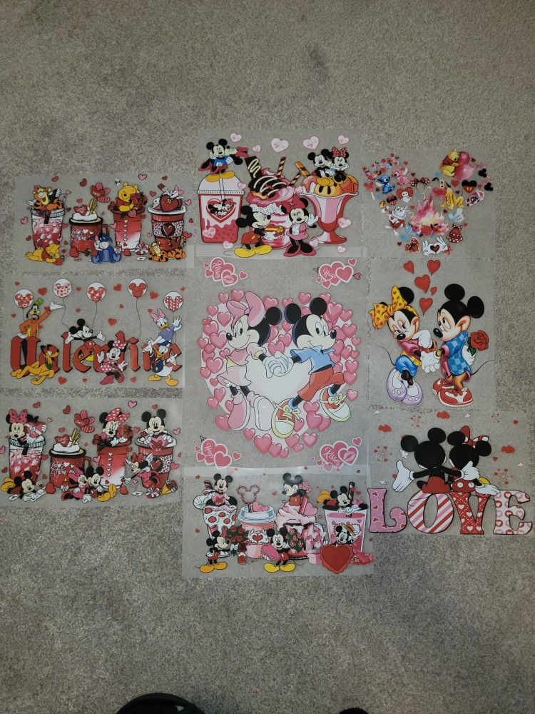 Disney Valentine's DTF TRANSFERS