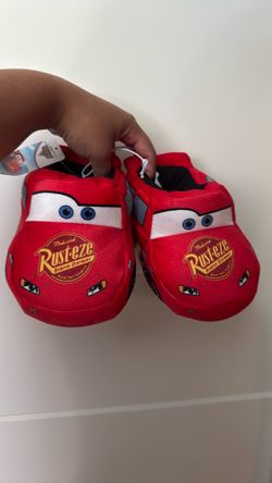 Lightning McQueen cars house slippers w/ grip