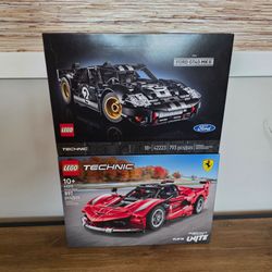 LEGO NEW SEALED Technic Ford GT40 MK II and Ferrari FXX K Sets