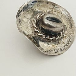 Rare MEXICO 925 Sterling Silver - Vintage Cowboy Hat Charms 