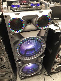 Equipo con dos bocinas 12” PRECIO FIJO//Bluetooth system with two 12” subwoofers FIRM PRICE