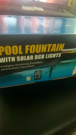 Pool waterfall 15 feet