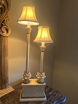 Pair of Ornate Table Lamps