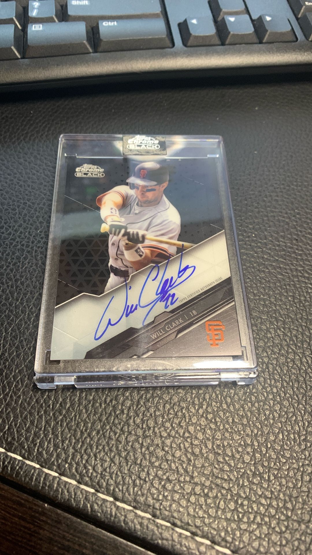 Will Clark- 2020 Topps Chrome Black Auto