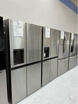 LIMITED TIME DEALS!! 50% OFF MSRP$2143 stainless steel side by side fridge with dual ice maker