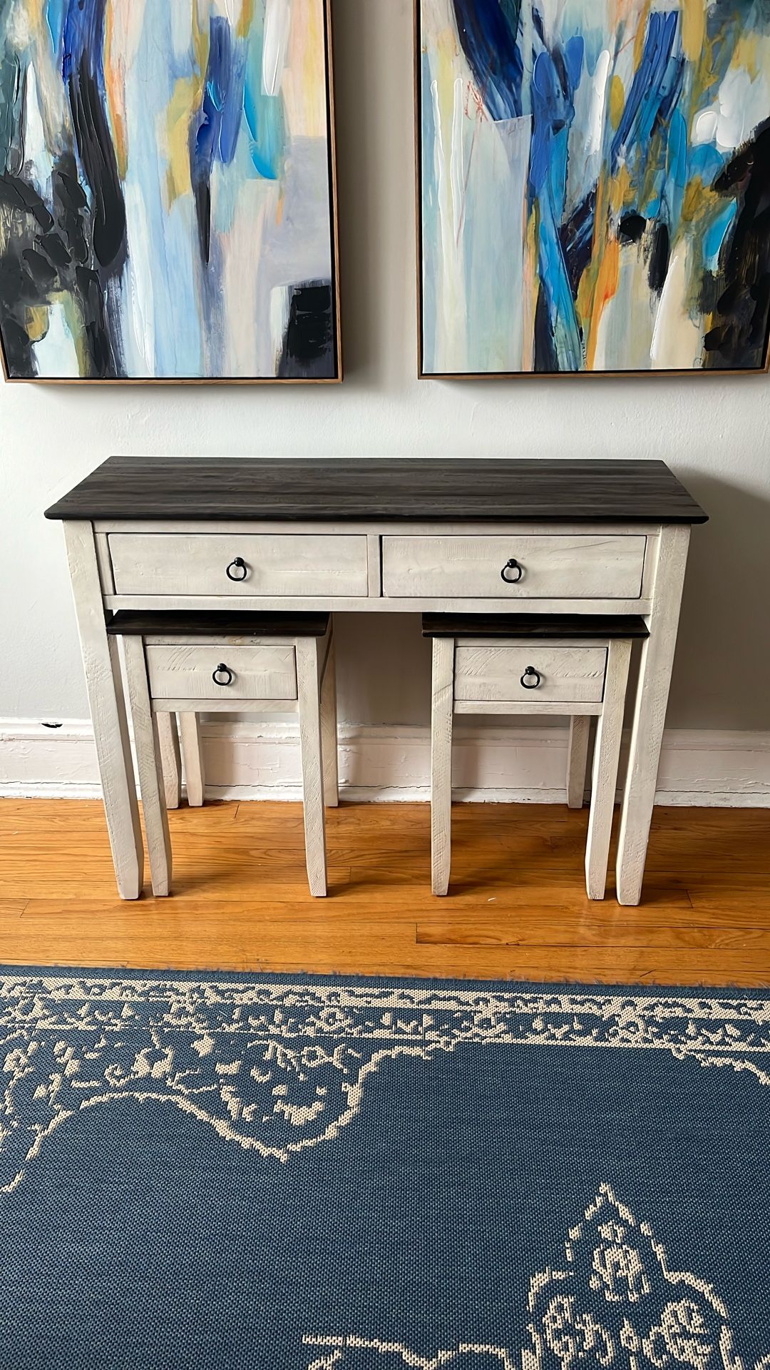 Console Table with matching Accent Tables