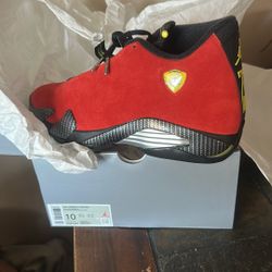 JORDAN 14 FERRARI SIZE 10