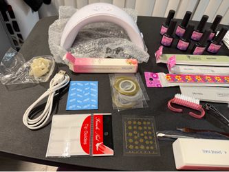 New UV LED light with the nail accessories