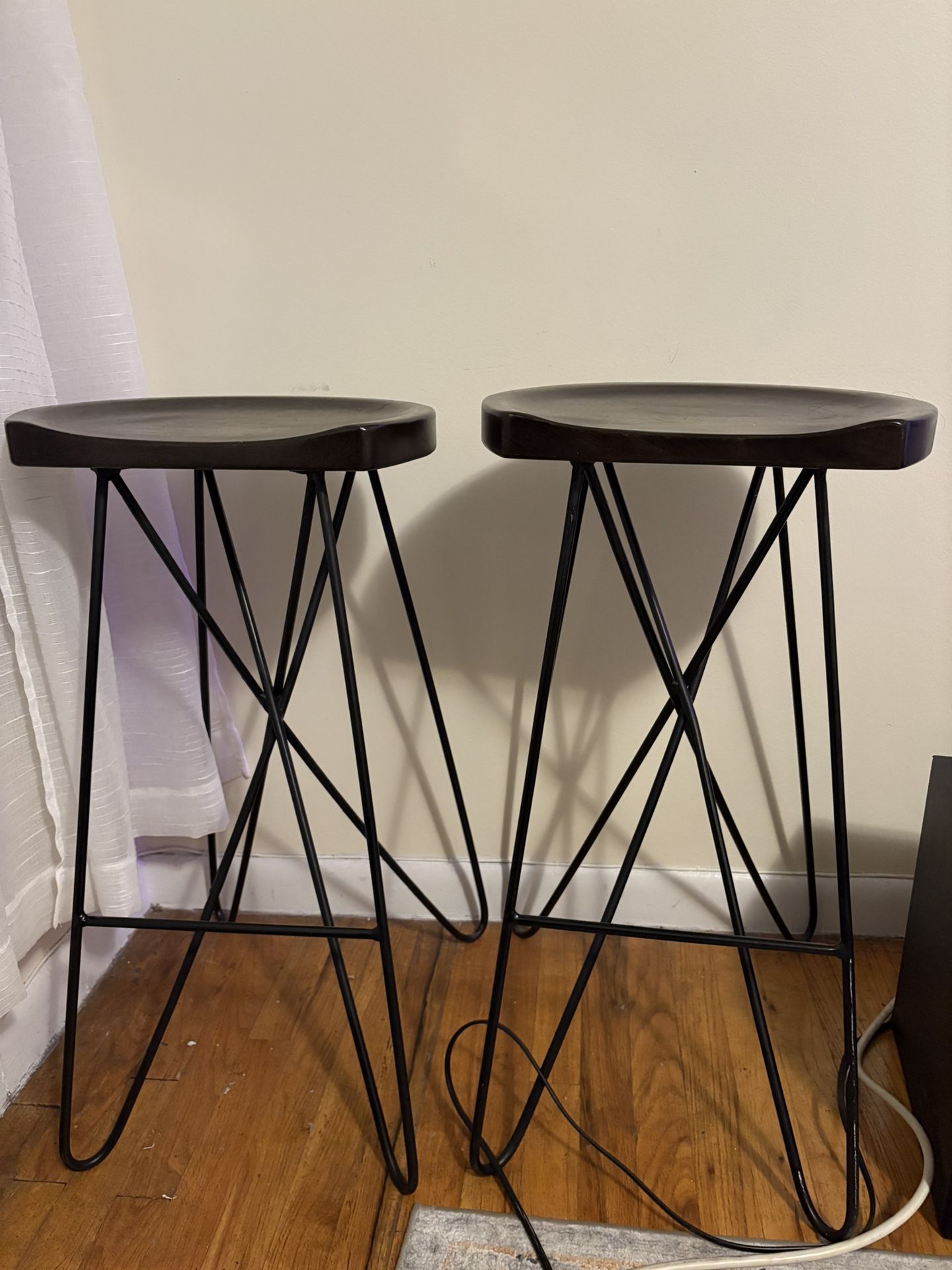 Set of two stylish barstool