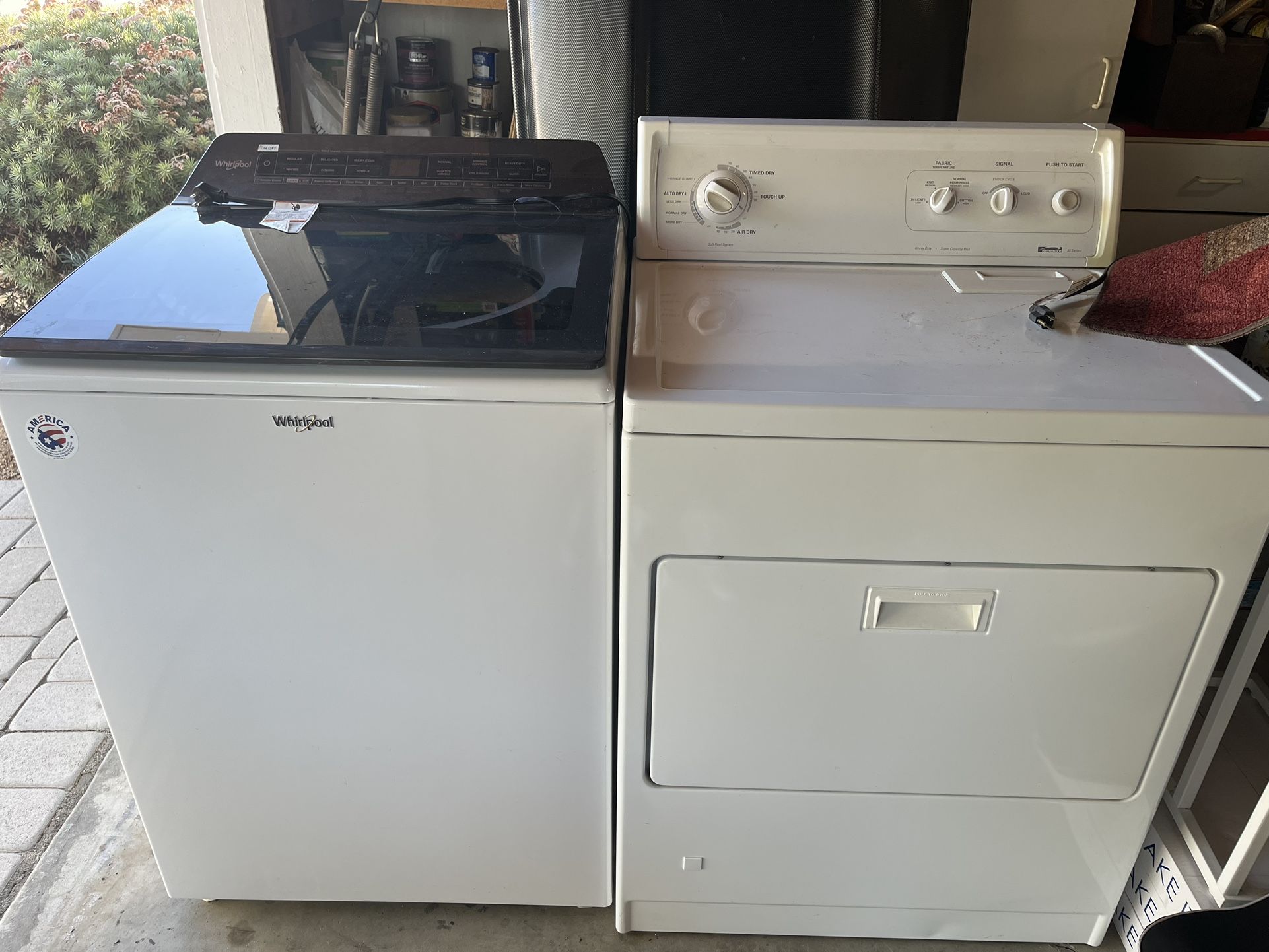 3year  Whirlpool Smart Washer  & Kenmore Gas Dryer