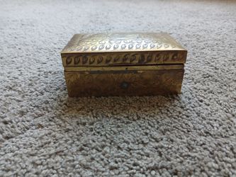 Vintage Brass Trinket Box