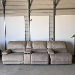 Recliner Beige Comfy Couch