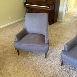 Pair of Matching Modern Armchairs – Gently Used