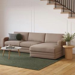 Riley 118" Right Storage Sleeper Sectional-Napa Quartz SKU26645,  New